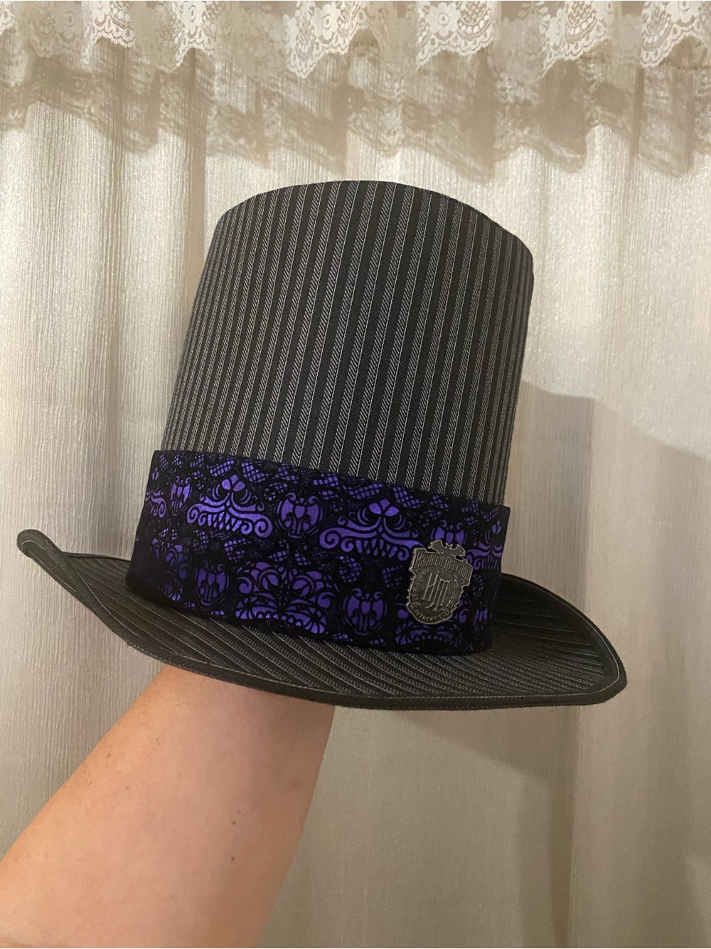 Disney Parks Haunted Mansion Purple Gothic Top Hat One Size